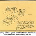 1950 Greer, HG novelty card